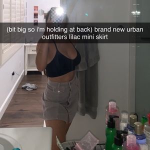 urban outfitters lilac miniskirt